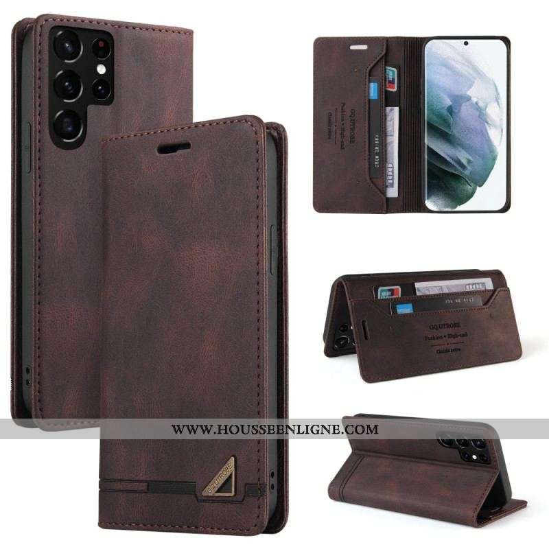 Flip Cover Samsung Galaxy S22 Ultra 5G Simili Cuir GQ.UTROBE