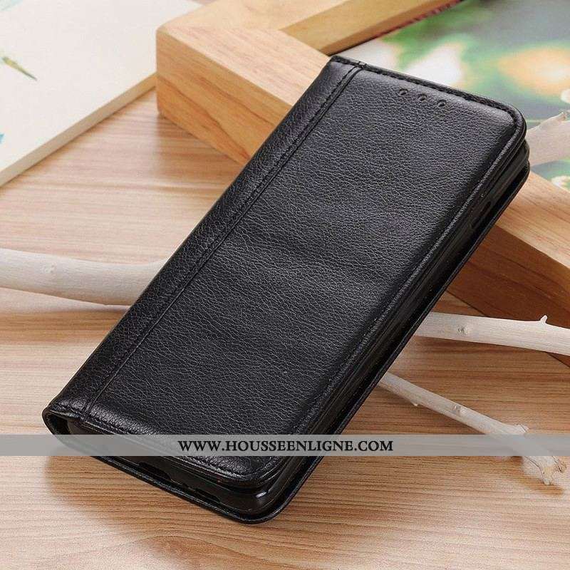 Flip Cover Samsung Galaxy S23 5G Cuir Fendu