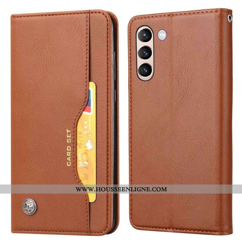 Flip Cover Samsung Galaxy S23 5G Simili Cuir Porte-Cartes