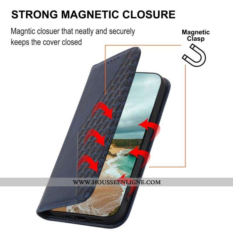 Flip Cover Samsung Galaxy S23 Plus 5G Motif 3D à Lanière