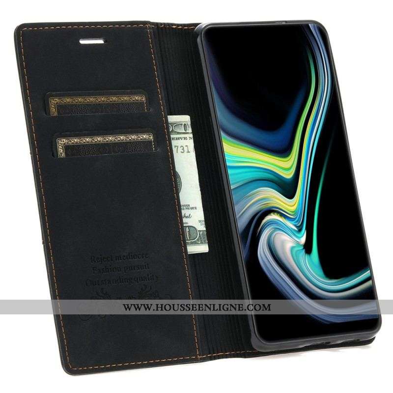 Flip Cover Samsung Galaxy S23 Plus 5G Style Cuir Couture Fermoir Magnétique