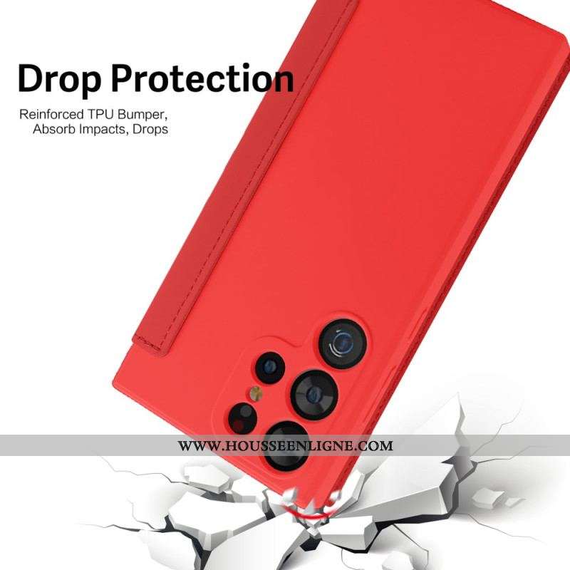 Flip Cover Samsung Galaxy S23 Ultra 5G Silicone Liquide