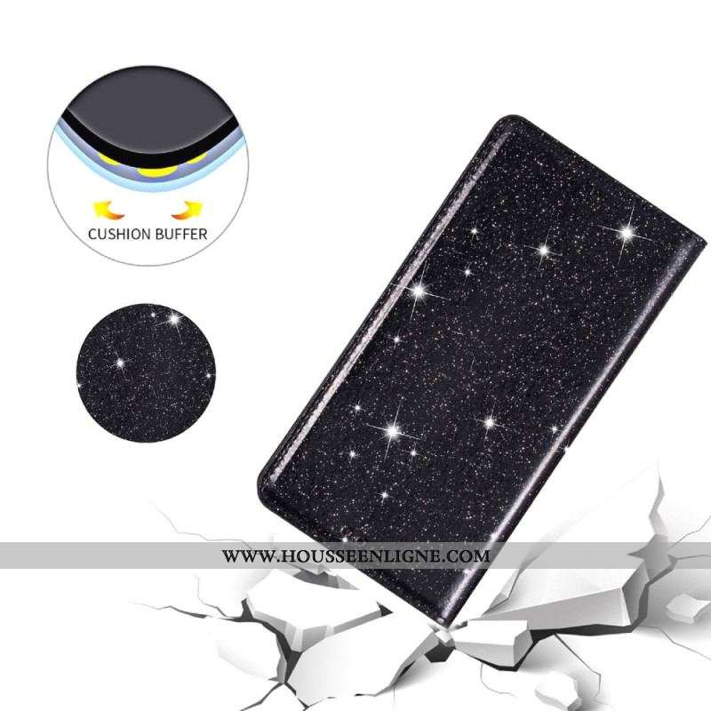 Flip Cover Samsung Galaxy S23 Ultra 5G Style Paillettes