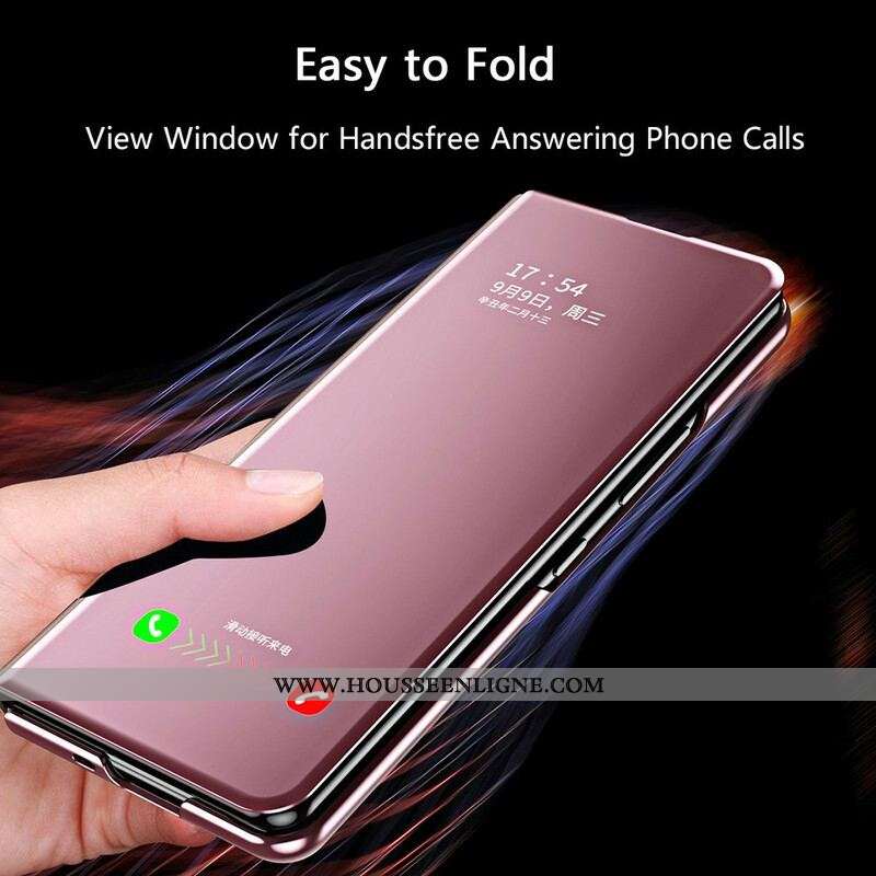 Flip Cover Samsung Galaxy Z Fold 3 5G Couverture Miroir