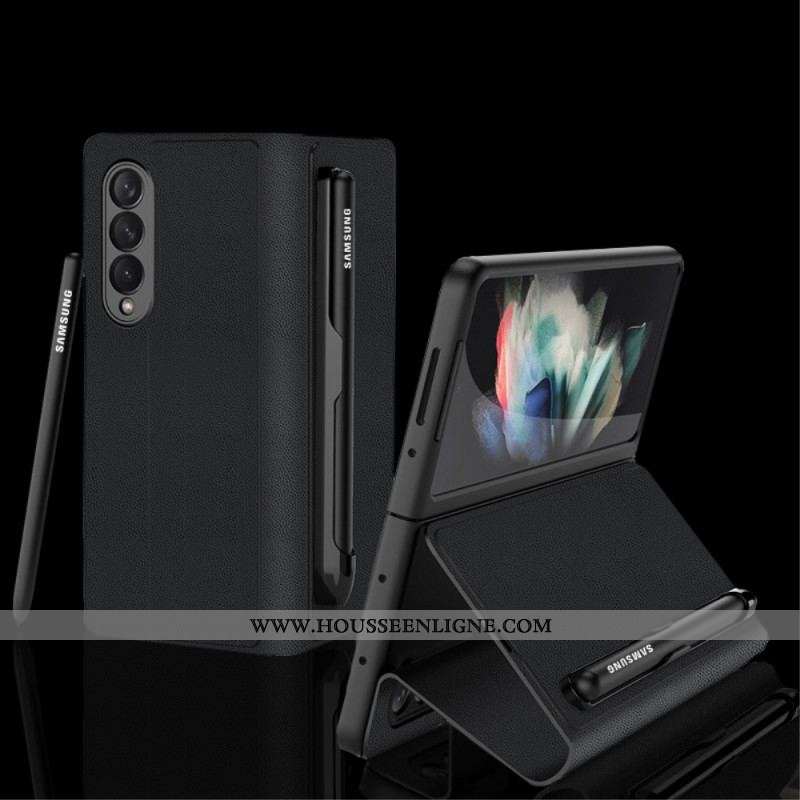 Flip Cover Samsung Galaxy Z Fold 3 5G Simili Cuir Porte-Stylet