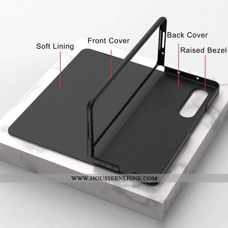 Flip Cover Samsung Galaxy Z Fold 3 5G Verre Trempé Léopard