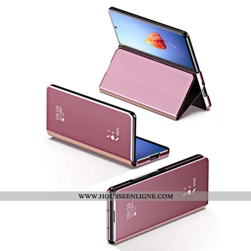 Flip Cover Samsung Galaxy Z Fold 4 Miroir et Transparence