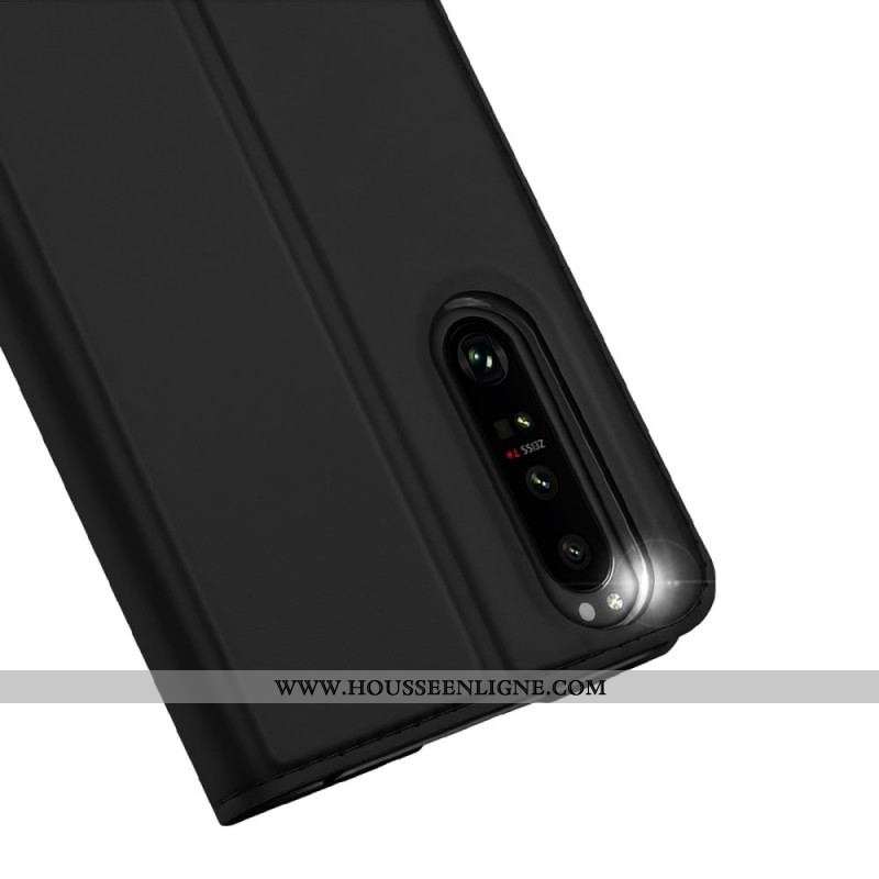 Flip Cover Sony Xperia 1 IV Skin Pro Series Dux Ducis