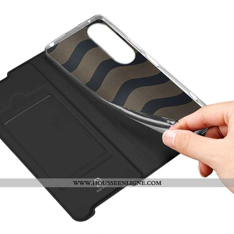 Flip Cover Sony Xperia 1 IV Skin Pro Series Dux Ducis