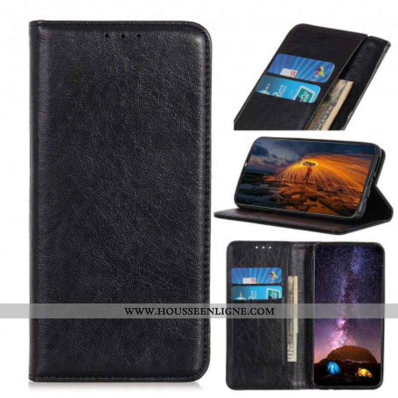 Flip Cover Sony Xperia 10 III Cuir Fendu Texturé