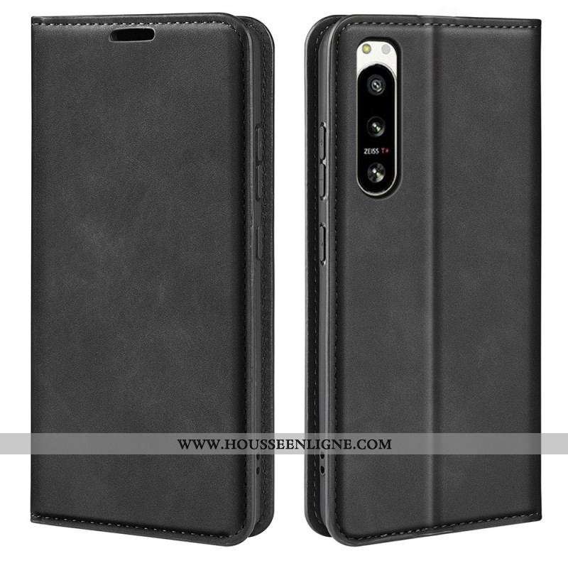 Flip Cover Sony Xperia 5 IV Style Cuir