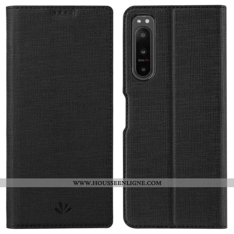 Flip Cover Sony Xperia 5 IV Texturée VILI DMX Series