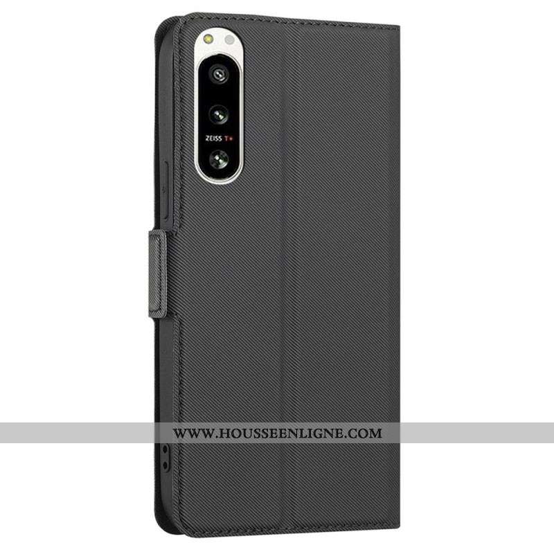 Flip Cover Sony Xperia 5 IV Ultra Fine Bicolore