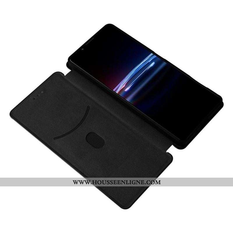 Flip Cover Sony Xperia Pro-I Fibre Carbone