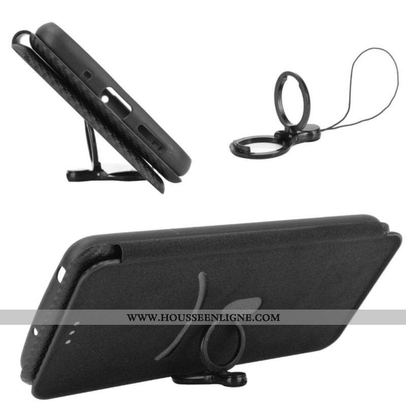 Flip Cover Sony Xperia Pro-I Fibre Carbone