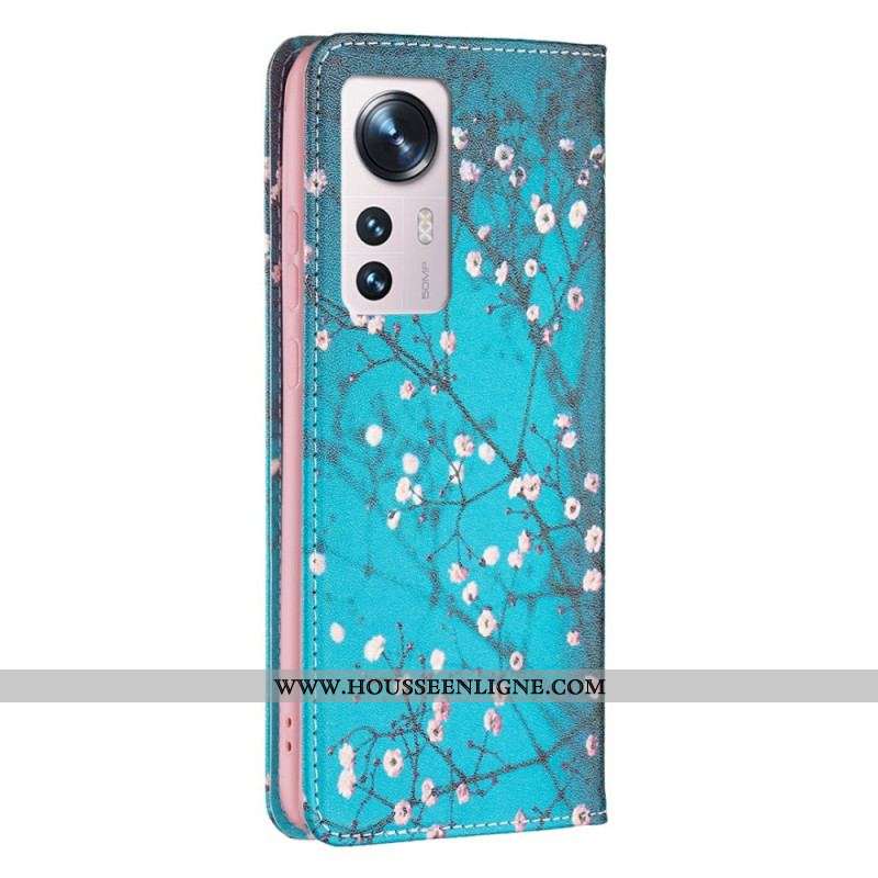 Flip Cover  Xiaomi 12 / 12X  Branches Fleuries