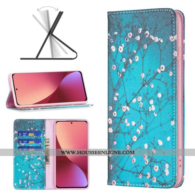 Flip Cover  Xiaomi 12 / 12X  Branches Fleuries