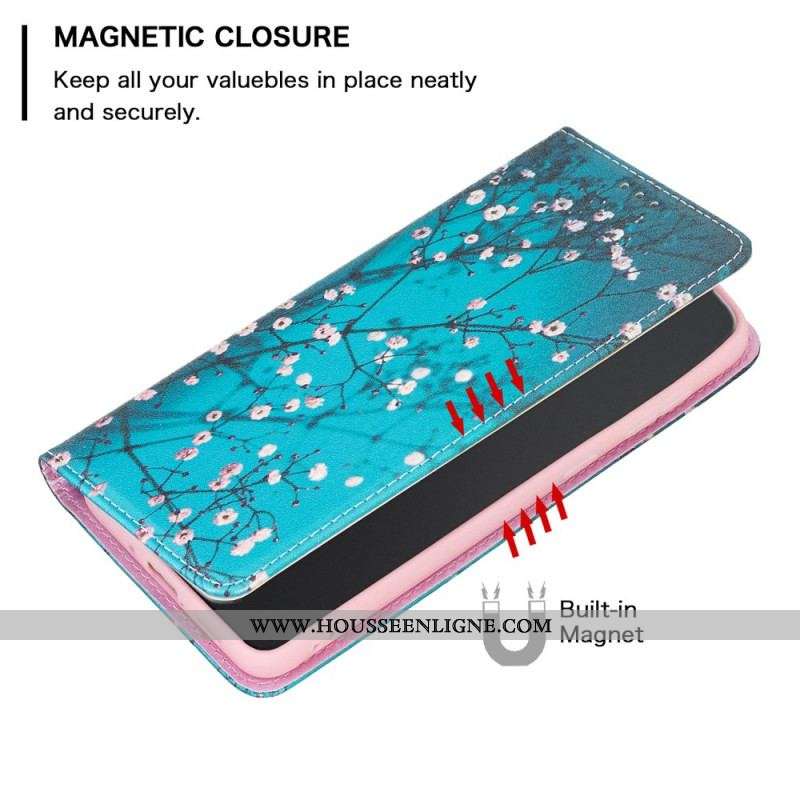 Flip Cover  Xiaomi 12 / 12X  Branches Fleuries