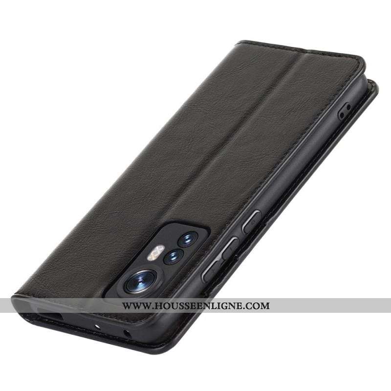 Flip Cover  Xiaomi 12 / 12X  Cuir Véritable