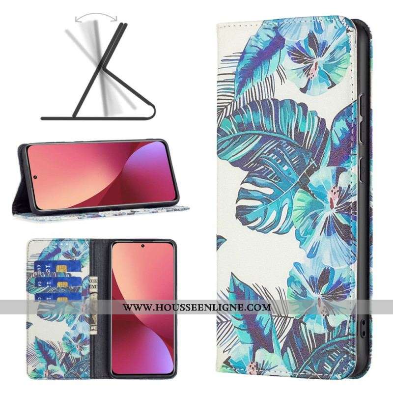 Flip Cover  Xiaomi 12 / 12X  Feuilles