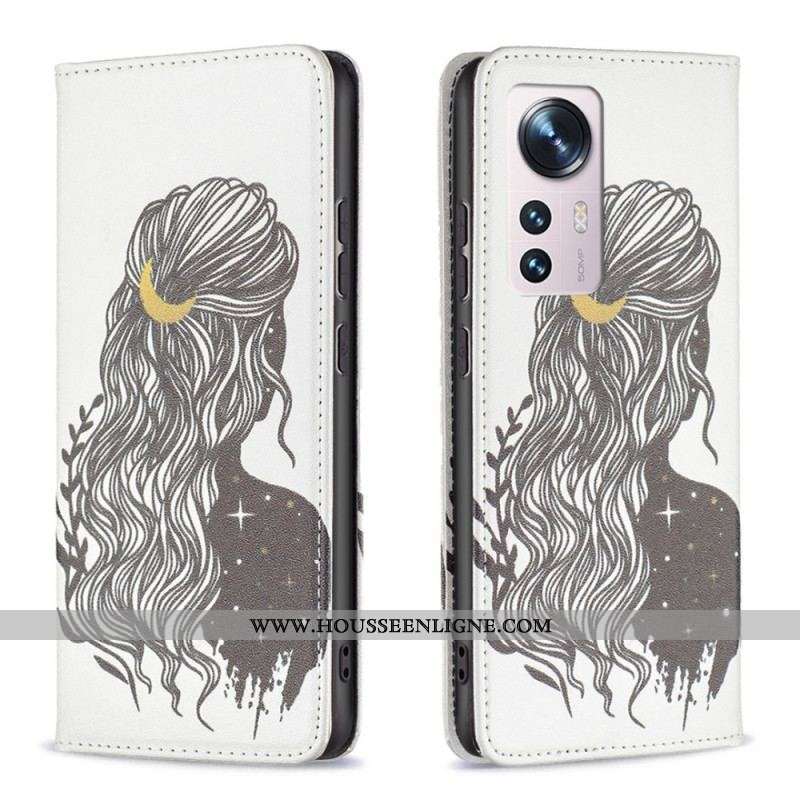 Flip Cover  Xiaomi 12 / 12X  Jolie Chevelure