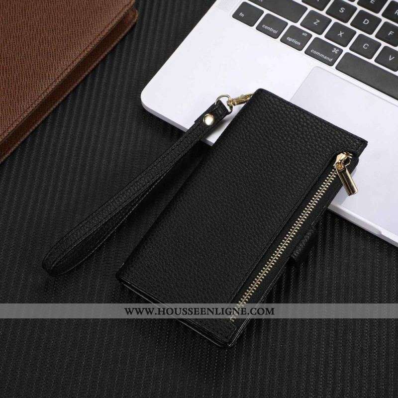 Flip Cover Xiaomi 12 Lite Pochette Frontale et Lanière