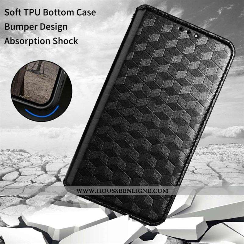 Flip Cover Xiaomi 12 Lite Texture 3D