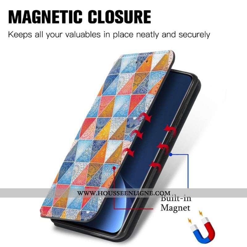 Flip Cover Xiaomi 12 Pro Design RFID Caseneo