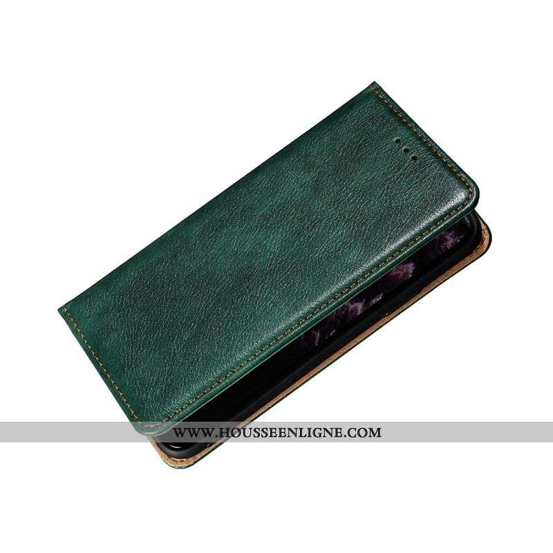 Flip Cover Xiaomi 12 Pro Simili Cuir Coutures