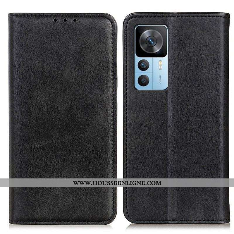 Flip Cover Xiaomi 12T / 12T Pro Cuir Fendu