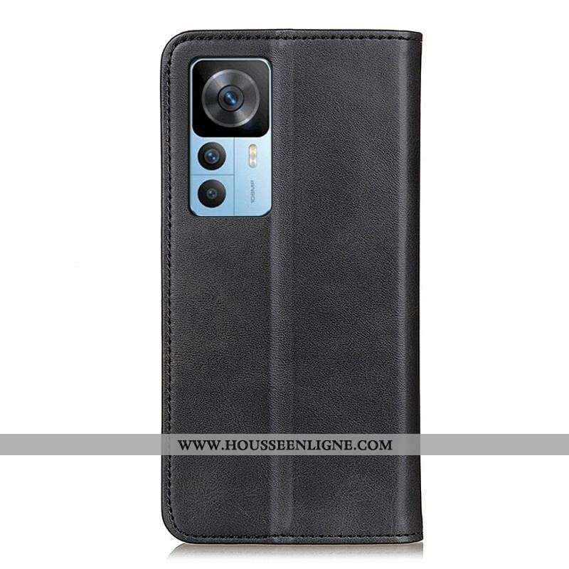 Flip Cover Xiaomi 12T / 12T Pro Cuir Fendu