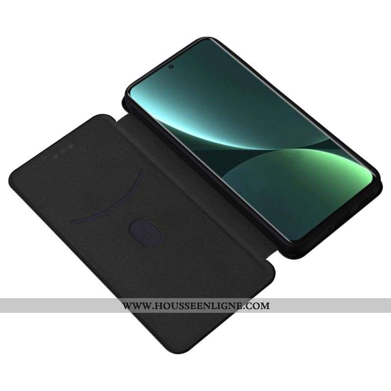 Flip Cover Xiaomi 13 Fibre Carbone Colorée