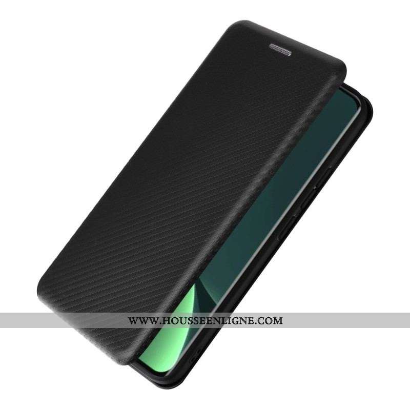 Flip Cover Xiaomi 13 Fibre Carbone Colorée