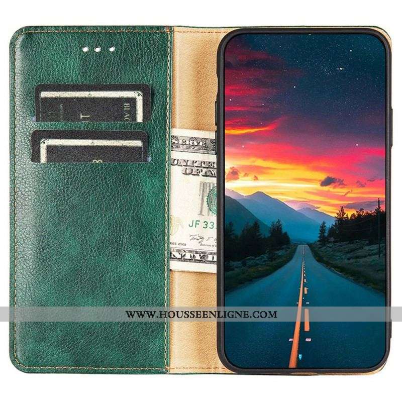 Flip Cover Xiaomi 13 Pro Simili Cuir Coutures