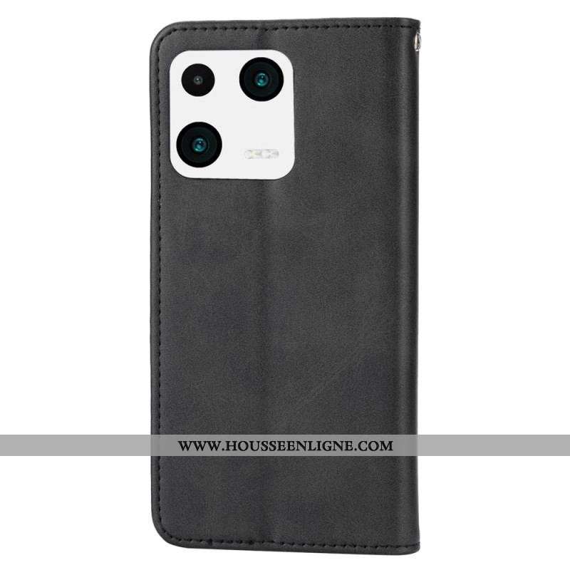 Flip Cover Xiaomi 13 Style Cuir Motif 3D