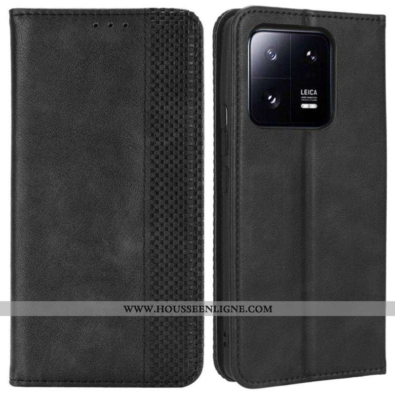 Flip Cover Xiaomi 13 Style Cuir Vintage