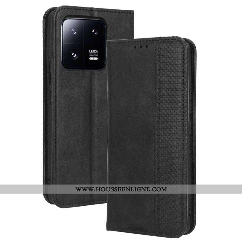 Flip Cover Xiaomi 13 Style Cuir Vintage