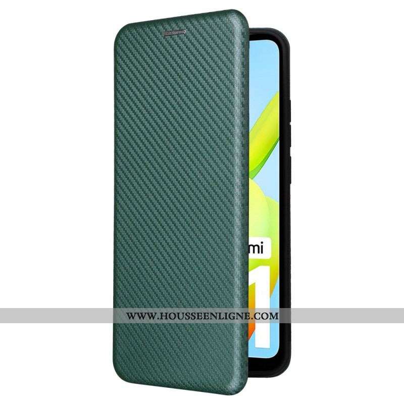 Flip Cover Xiaomi Redmi A1 Fibre Carbone