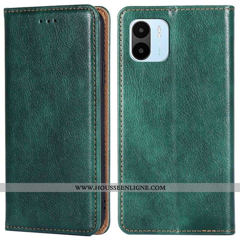 Flip Cover Xiaomi Redmi A1 Simili Cuir Coutures