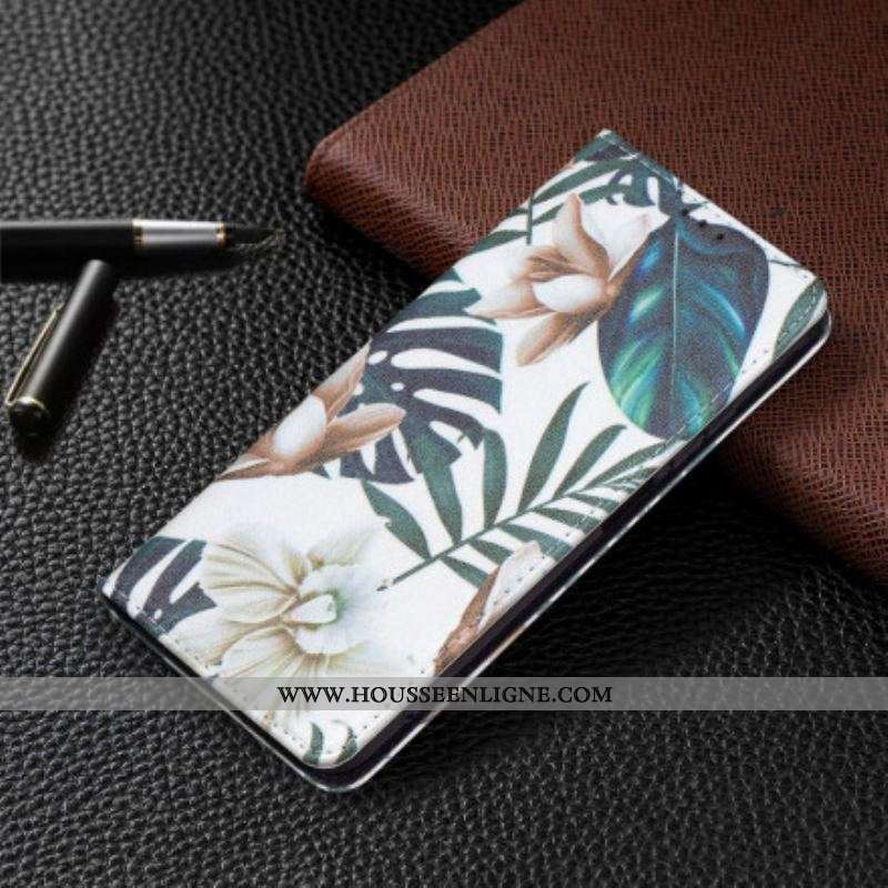 Flip Cover Xiaomi Redmi Note 10/10S/Poco M5s Feuilles