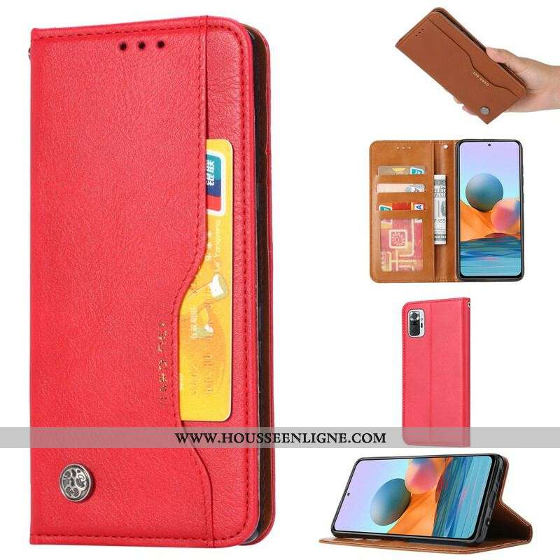 Flip Cover Xiaomi Redmi Note 10/10S/Poco M5s Simili Cuir Porte-Cartes