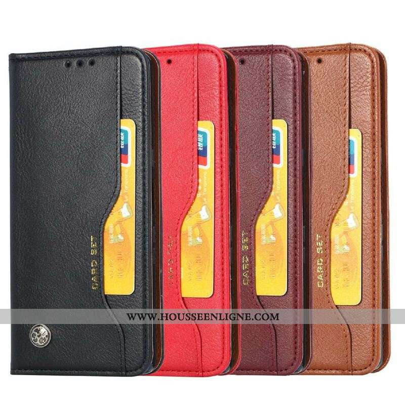 Flip Cover Xiaomi Redmi Note 10/10S/Poco M5s Simili Cuir Porte-Cartes