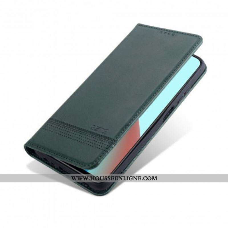 Flip Cover Xiaomi Redmi Note 10/10S/Poco M5s Style Cuir AZNS