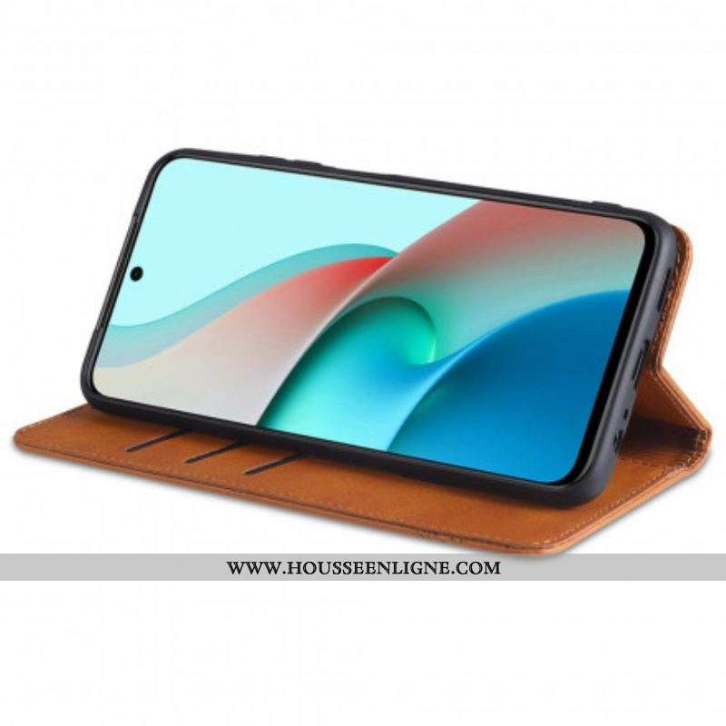 Flip Cover Xiaomi Redmi Note 10/10S/Poco M5s Style Cuir AZNS