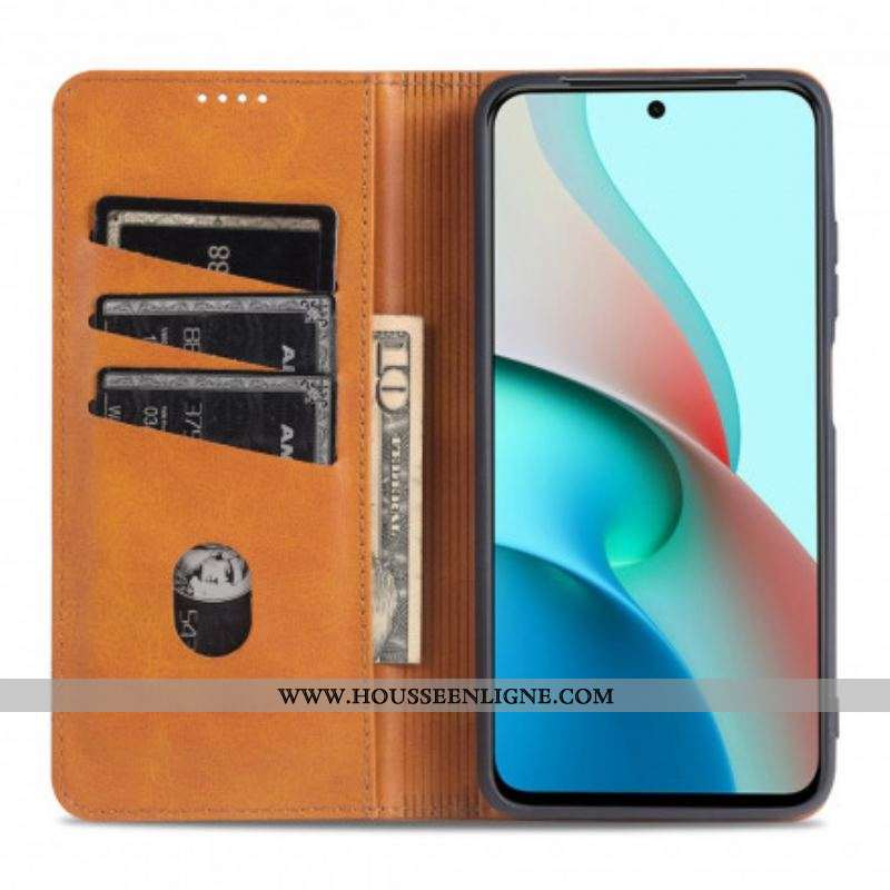 Flip Cover Xiaomi Redmi Note 10/10S/Poco M5s Style Cuir AZNS