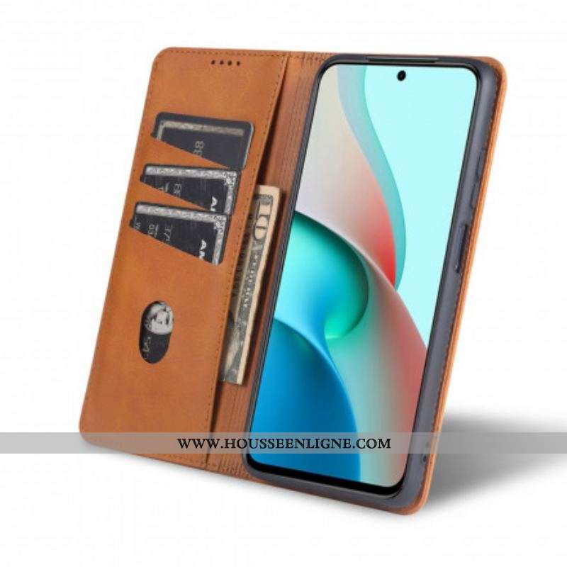 Flip Cover Xiaomi Redmi Note 10/10S/Poco M5s Style Cuir AZNS