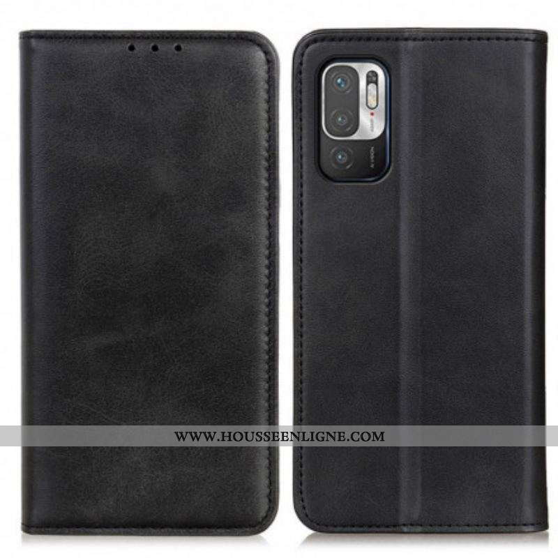 Flip Cover Xiaomi Redmi Note 10 5G / Poco M3 Pro 5G Cuir Fendu