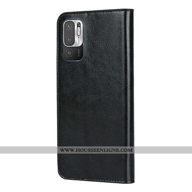 Flip Cover Xiaomi Redmi Note 10 5G / Poco M3 Pro 5G Cuir Véritable