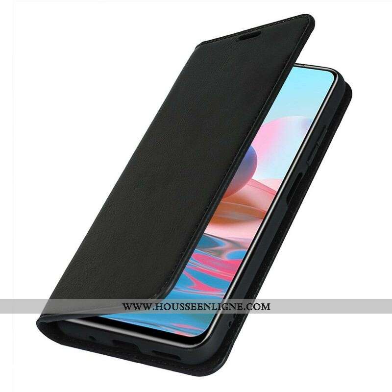 Flip Cover Xiaomi Redmi Note 10 5G / Poco M3 Pro 5G Cuir Véritable