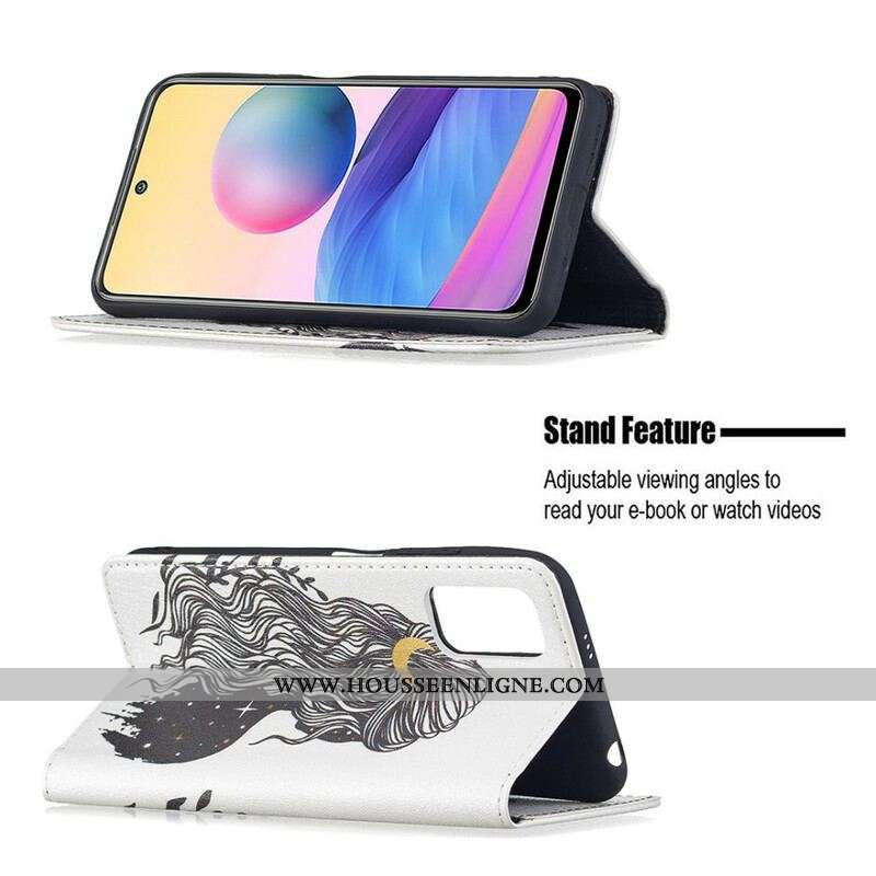 Flip Cover Xiaomi Redmi Note 10 5G / Poco M3 Pro 5G Jolie Chevelure